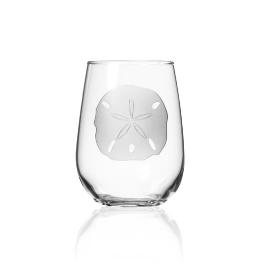 Stemless Wine Glass - Sand Dollar