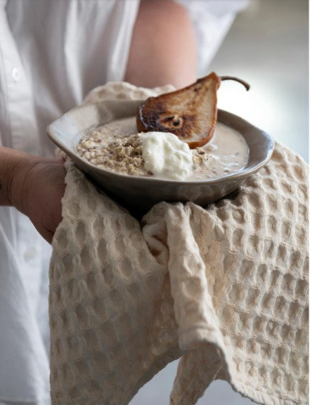Cream Weave Dish Cloth - S/3