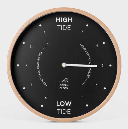 Ocean Tide Clock - Black