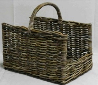 Rattan Log Basket