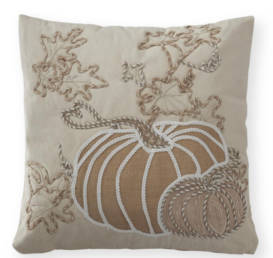 18" Fall Pumpkin Pillow