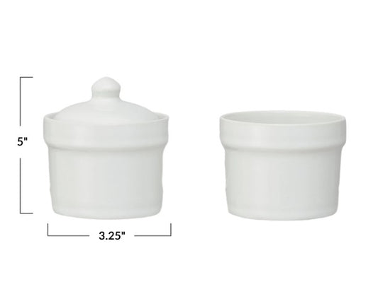 Stoneware Stackable Pinch Pots - S/2