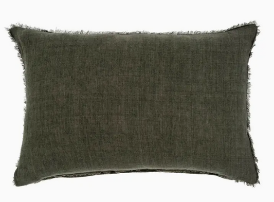 16x24 Lina Linen Pillow- Avocado