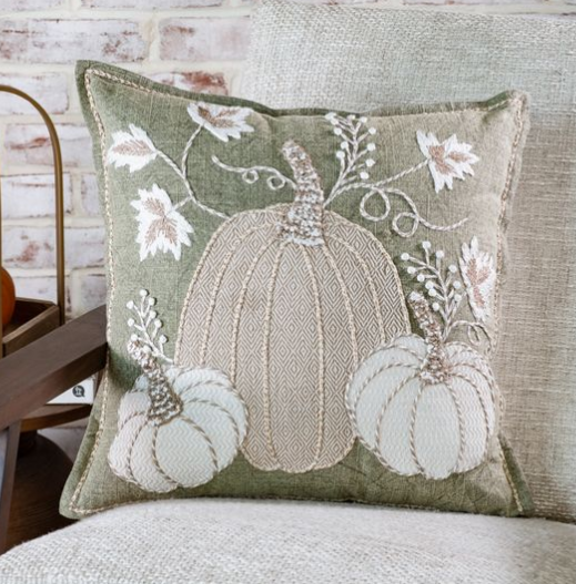 18" Autumn Pumpkin Pillow