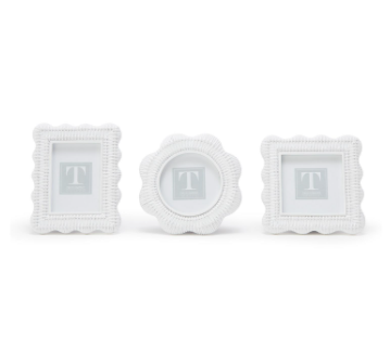 White Rattan Frame: Square