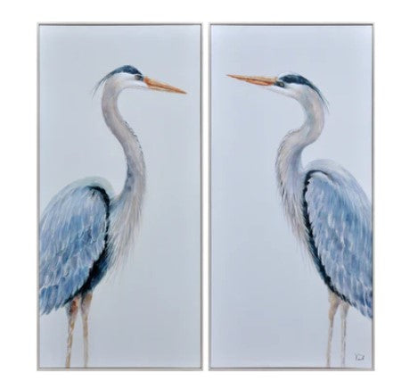 Classic Cranes Wall Art - S/2