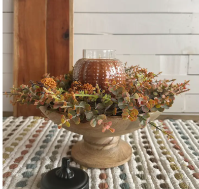 Classic Wood Pedestal Bowl