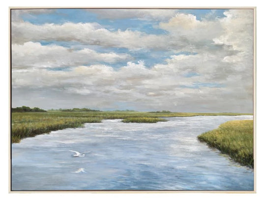 Heron Marsh Wall Art