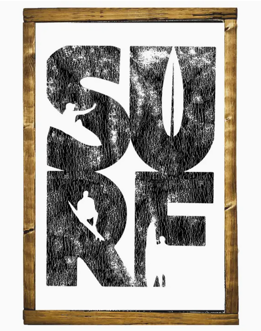 S.U.R.F. Wood Sign