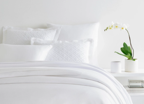 Lush Linen White Duvet Cover - Twin