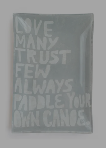 Paddle Your Own Canoe Plate