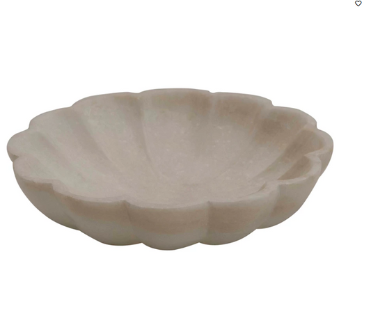Carved Marble Dish