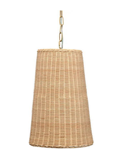 Candid Rattan 1-Light Pendant, Natural
