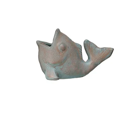 Stoneware Fish Toothpick Holder
