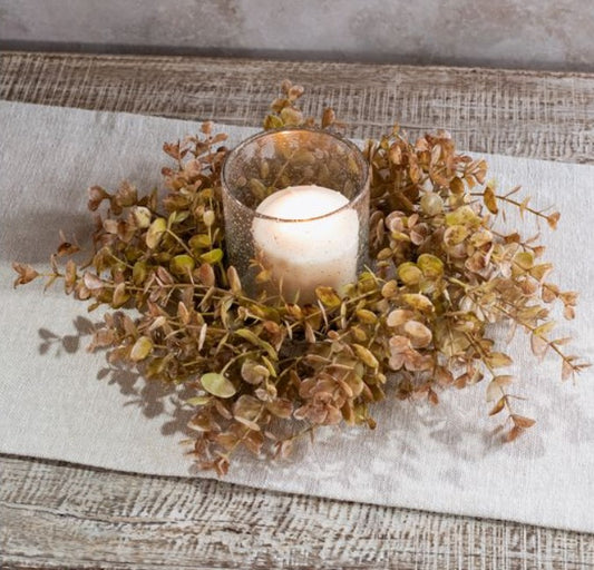 12" Eucalyptus Candle Ring