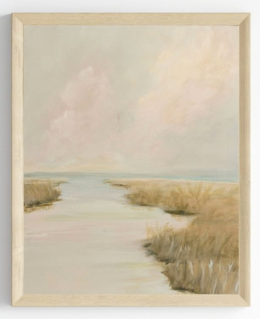 Salt Marsh in Light Oak (30x40)