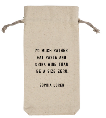 I'd Much Rather Wine Bag