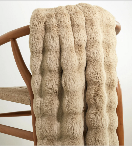 Fab Faux Throw- Sand