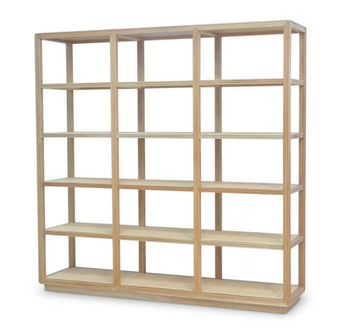 Cohan Bookshelf in Fruitwood Natural w Rattan