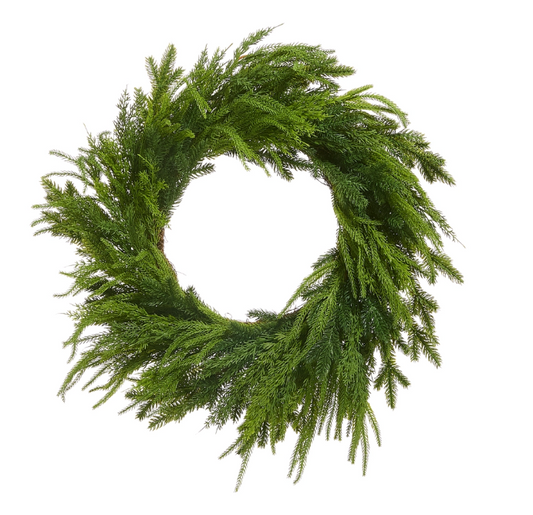28" Mixed Cedar Wreath