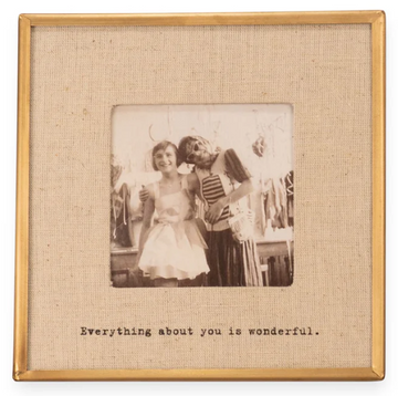 Brass 3.5" Linen Frame - Everything About You