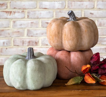 5.7" Fall Ceramic Pumpkins