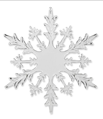 18" Clear Snowflake