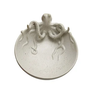 White Octopus Bowl