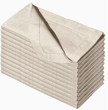 Luxor Table Napkins Beige - S/12