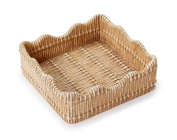 Scalloped Edge Cocktail Napkin Holder