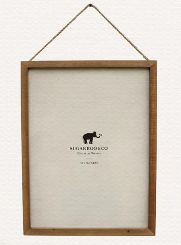 Wooden Frame 16" x 12" with Jute - Natural Vertical