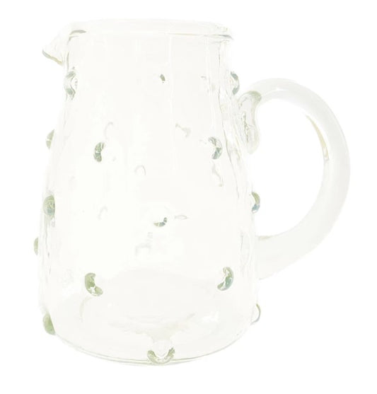 Recycled Glass Hobnail Pitcher