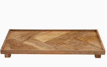 Herringbone Footed Serving Board