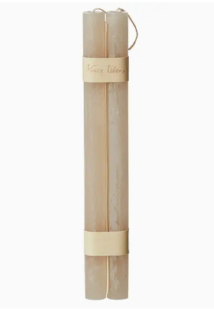 S/2 Timber Taper Candles - Moonlight