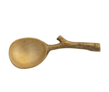 Brass Spoon with Twig Shaped Handle