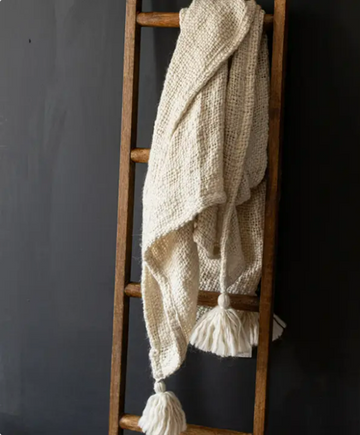 Mel Hand Woven Tasseled Throw