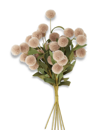 Pom Pom Bundle With Green Eva Leaves
