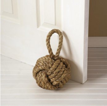 Brown Rope Knot Doorstop