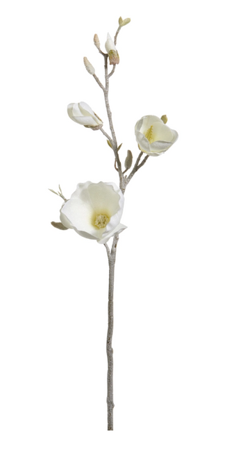 32" Iced Magnolia Branch