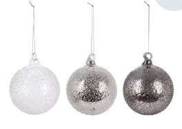 Heavy Metal Glass Ornament
