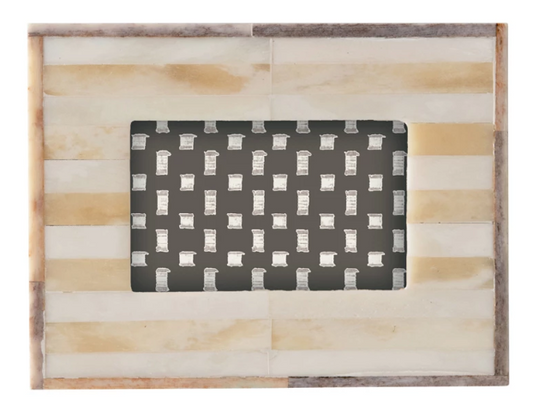 Bone Resin Photo Frames:  2" x 3"