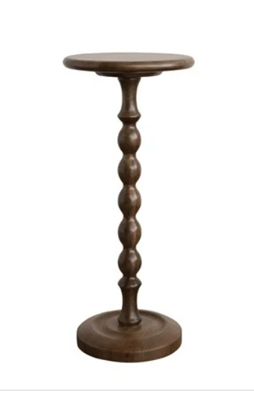 Mango Wood Martini Table - Walnut Finish
