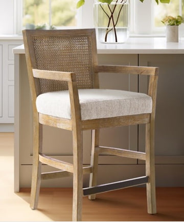 Cane Back Counter Stool