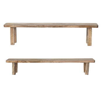 Mango Wood Pedestal - Large