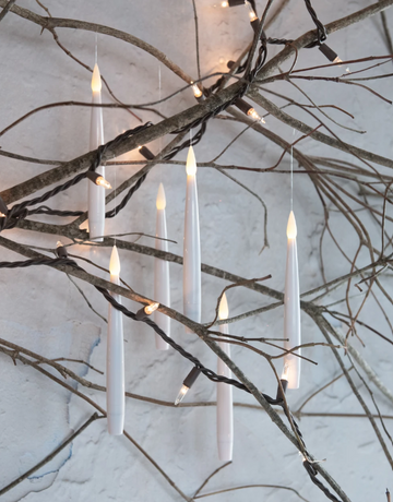 Hanging LED Candles - S/6