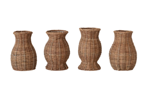 Hand Woven Rattan Vase