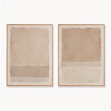 Composition in Taupe Giclees - S/2