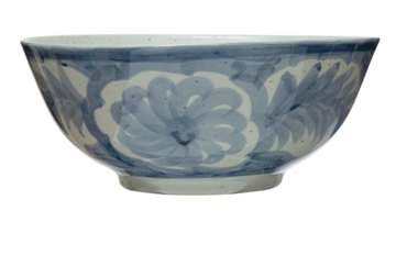 Blue Hand Painted Bowl