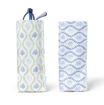 Coastal Print Standing Eyeglass Holder - Crab