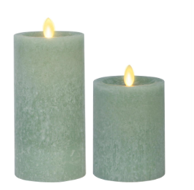 Green Seaglass 3" x 4.5" Indoor Luminara Candle
